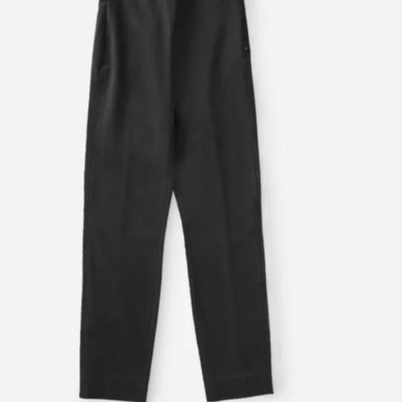 Everlane - The Side-Zip Stretch Cotton Work Pants - Black - Womens 00 XS - Picture 5 of 7